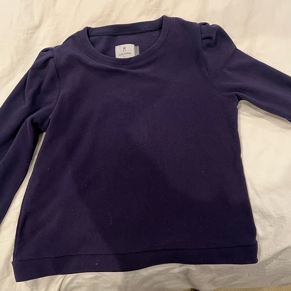 Dudley Stephens Deep Blue Long Sleeve Top
